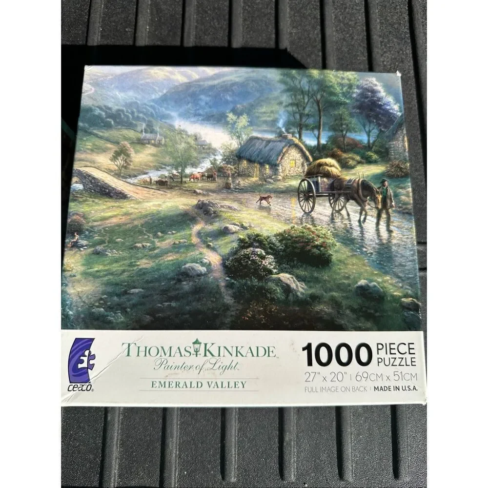 Thomas Kincade hometown memories emerald valley puzzles 1000 pc